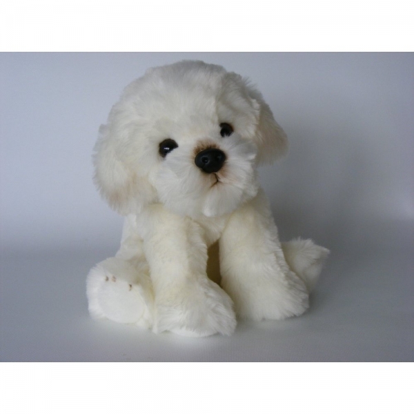 Plüsch Hund Bichon sitzend 30cm